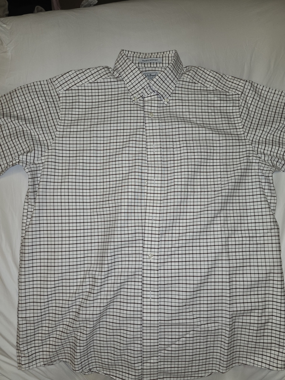 L.L. Bean Ivory Button-Down Shirt